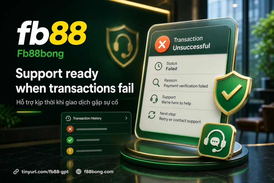 xử lý giao dịch nạp tiền Fb88 thất bại liên hệ hỗ trợ tra soát