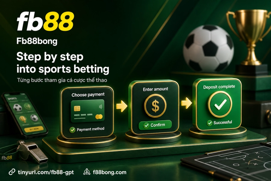 quy trình đặt cược thể thao Fb88 hướng dẫn từng bước nạp tiền kèo live