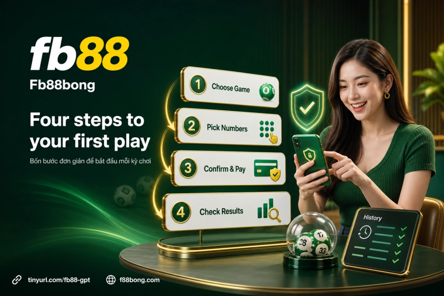 quy trình tham gia xổ số online Fb88 4 bước đặt cược nhận thưởng