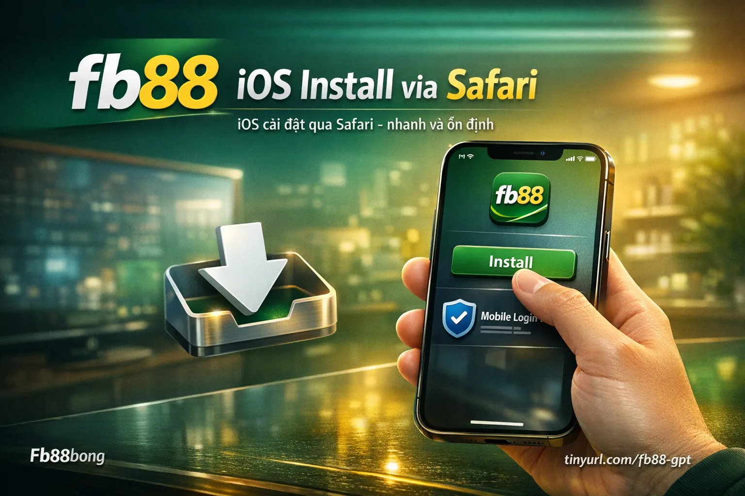 Pasang aplikasi Fb88 iOS iPhone iPad melalui Safari konfirmasi kepercayaan